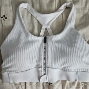 ZYIA White Polka Dot Front Zip all star large